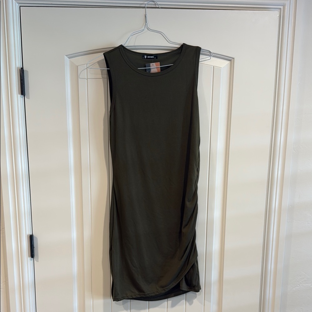Olive Green Sleeveless Dress from BTFMB